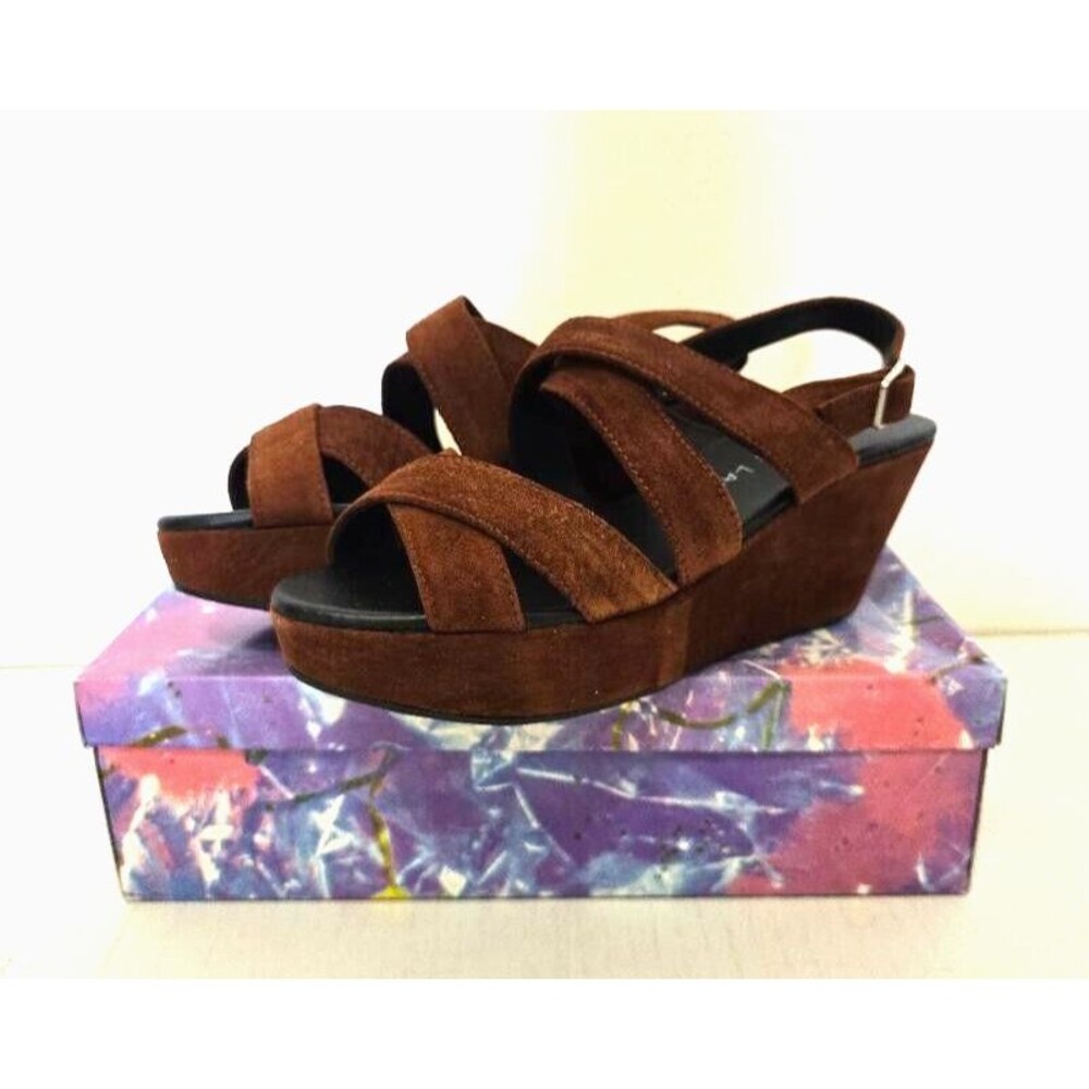 Chinese Laundry Sandals Leather Platform Paradox Retro Y2K 90s Style Siz…